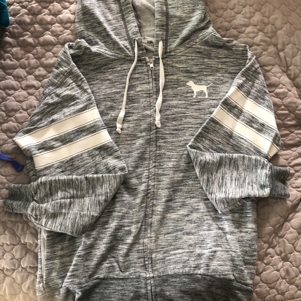 VS PINK ZIP UP HOODIE